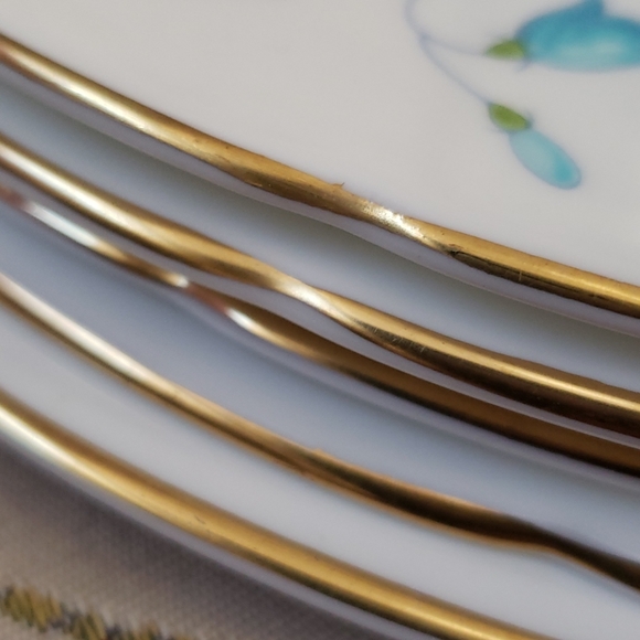 5pieces Coalport harebell dinner plates - Picture 3 of 4